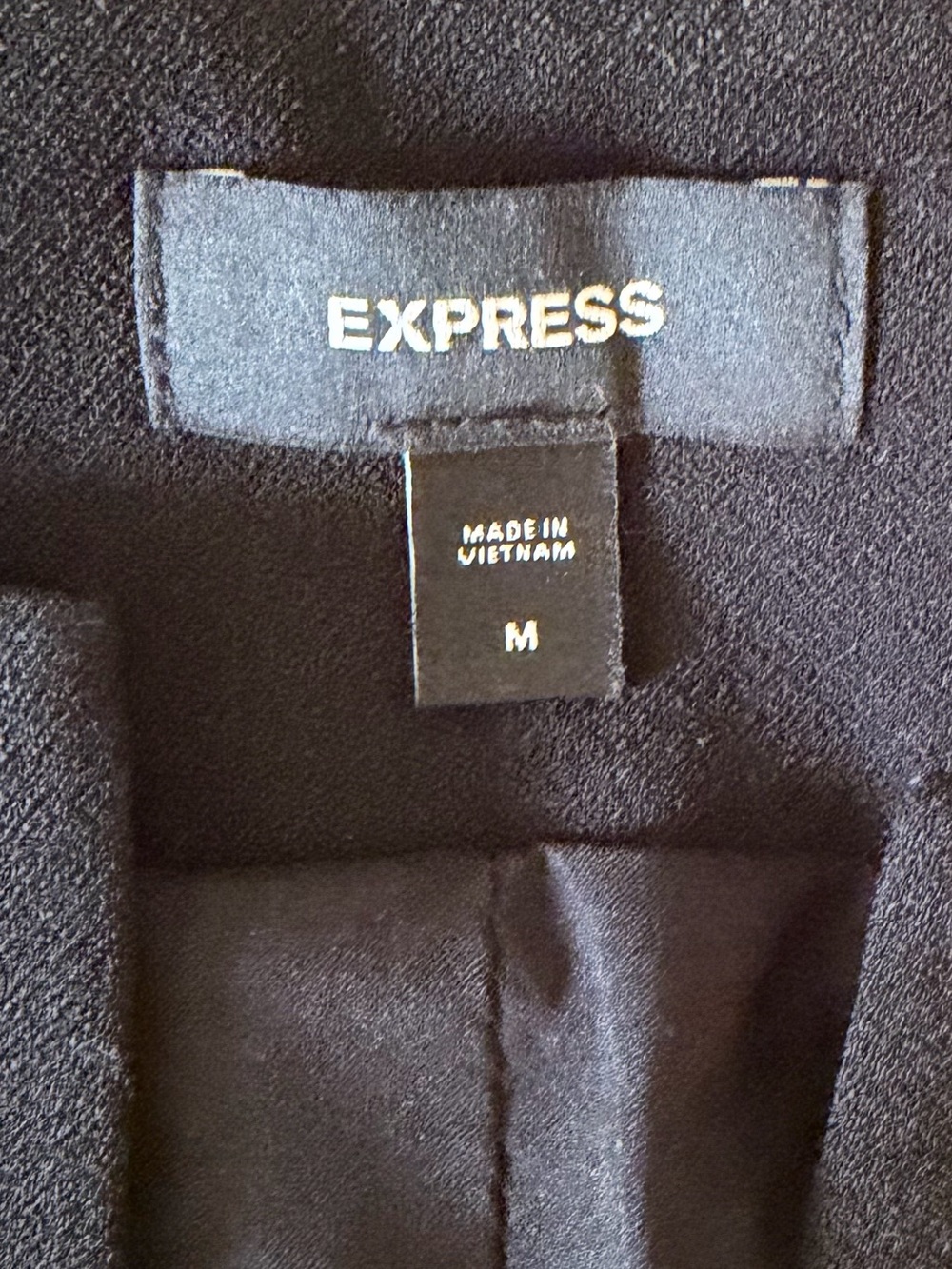 NWT Express TIPPED Gold SEQUIN STRIPED JACKET Size Medium - Picture 14 of 15
